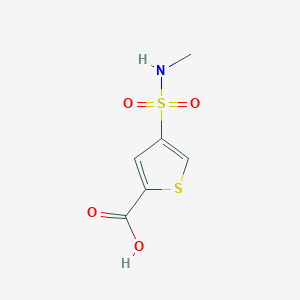 molecular formula C6H7NO4S2 B3385825 4-(Methylsulfamoyl)thiophene-2-carboxylic acid CAS No. 667901-79-3