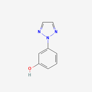 molecular formula C8H7N3O B3385855 3-(2H-1,2,3-triazol-2-yl)phenol CAS No. 67149-24-0