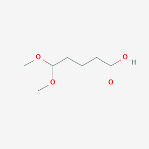 molecular formula C7H14O4 B3385863 5,5-Dimethoxypentanoic acid CAS No. 6719-33-1