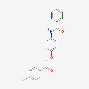 molecular formula C21H16BrNO3 B338587 N-{4-[2-(4-bromophenyl)-2-oxoethoxy]phenyl}benzamide 