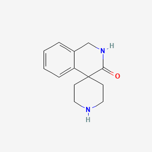 molecular formula C13H16N2O B3385916 1H-Spiro[isoquinoline-4,4'-piperidin]-3(2H)-one CAS No. 676607-38-8