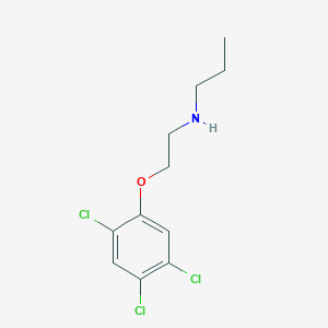 molecular formula C11H14Cl3NO B3385926 N-(2-(2,4,5-trichlorophenoxy)ethyl)propan-1-amine CAS No. 67747-29-9