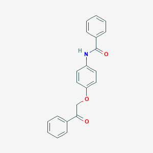molecular formula C21H17NO3 B338593 N-[4-(2-oxo-2-phenylethoxy)phenyl]benzamide 