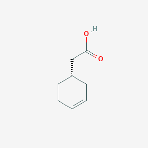 molecular formula C8H12O2 B3385943 2-[(1S)-cyclohex-3-en-1-yl]acetic acid CAS No. 67976-84-5