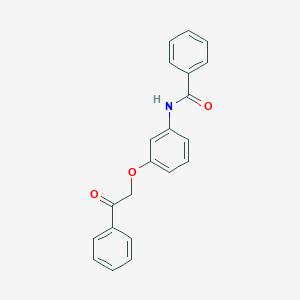 molecular formula C21H17NO3 B338597 N-[3-(2-oxo-2-phenylethoxy)phenyl]benzamide 