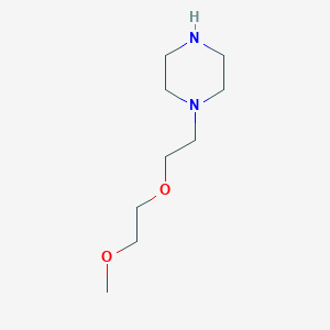 molecular formula C9H20N2O2 B3385972 1-[2-(2-Methoxyethoxy)ethyl]piperazine CAS No. 68465-66-7