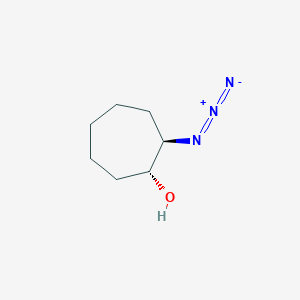 molecular formula C7H13N3O B3385976 (1R,2R)-2-azidocycloheptan-1-ol CAS No. 68522-09-8