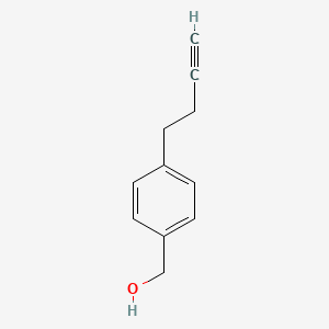 molecular formula C11H12O B3385988 (4-But-3-ynyl-phenyl)-methanol CAS No. 690264-16-5