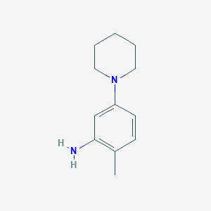 molecular formula C12H18N2 B3385990 2-Methyl-5-(piperidin-1-yl)aniline CAS No. 69131-66-4