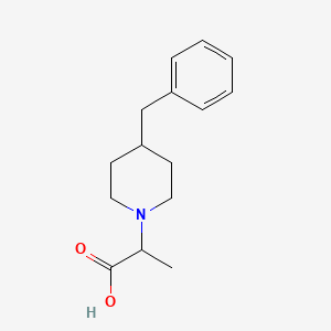 molecular formula C15H21NO2 B3385997 2-(4-Benzylpiperidin-1-yl)propanoic acid CAS No. 691351-97-0