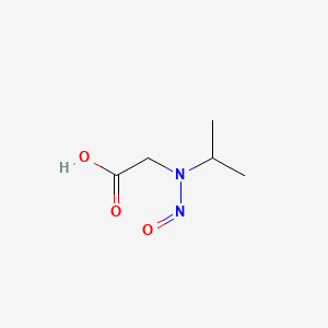 molecular formula C5H10N2O3 B3386041 Glycine, N-(1-methylethyl)-N-nitroso- CAS No. 6939-16-8
