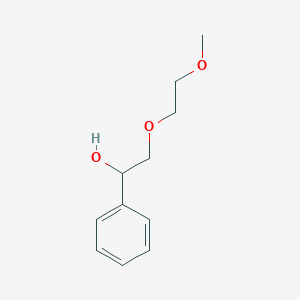 molecular formula C11H16O3 B3386048 2-(2-Methoxyethoxy)-1-phenylethanol CAS No. 6942-08-1
