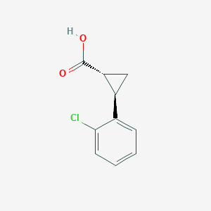 molecular formula C10H9ClO2 B3386137 Trans-2-(2-chlorophenyl)cyclopropane-1-carboxylic acid CAS No. 701914-00-3