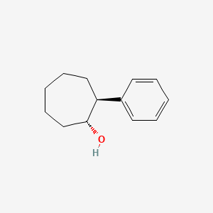 molecular formula C13H18O B3386183 2alpha-Phenylcycloheptane-1beta-ol CAS No. 70810-39-8