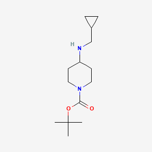 molecular formula C14H26N2O2 B3386192 Tert-butyl 4-[(cyclopropylmethyl)amino]piperidine-1-carboxylate CAS No. 710973-92-5