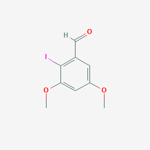 molecular formula C9H9IO3 B3386212 2-Iodo-3,5-dimethoxybenzaldehyde CAS No. 71202-01-2