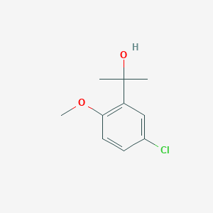 molecular formula C10H13ClO2 B3386219 2-(5-Chloro-2-methoxyphenyl)propan-2-ol CAS No. 71314-02-8