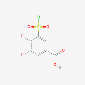 3-(Chlorosulfonyl)-4,5-difluorobenzoic acid