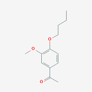 molecular formula C13H18O3 B3386253 1-(4-Butoxy-3-methoxyphenyl)ethan-1-one CAS No. 720-81-0