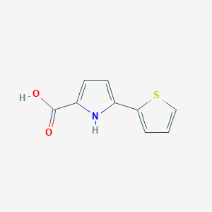 molecular formula C9H7NO2S B3386257 5-thiophen-2-yl-1H-pyrrole-2-carboxylic Acid CAS No. 72078-41-2