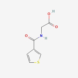 molecular formula C7H7NO3S B3386269 2-(噻吩-3-基甲酰胺基)乙酸 CAS No. 72196-45-3