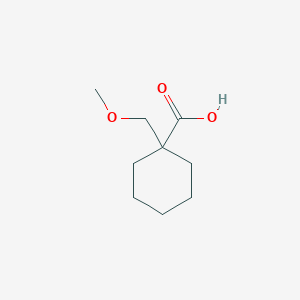 molecular formula C9H16O3 B3386283 1-(Methoxymethyl)cyclohexane-1-carboxylic acid CAS No. 72335-53-6