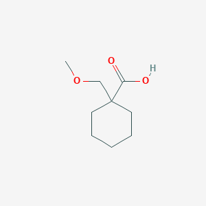 B3386283 1-(Methoxymethyl)cyclohexane-1-carboxylic acid CAS No. 72335-53-6