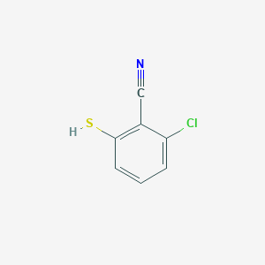 molecular formula C7H4ClNS B3386289 2-Chloro-6-sulfanylbenzonitrile CAS No. 72371-52-9
