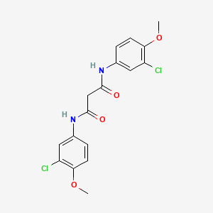 molecular formula C17H16Cl2N2O4 B3386325 N,N'-bis(3-chloro-4-methoxyphenyl)propanediamide CAS No. 726165-24-8