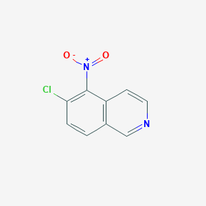 molecular formula C9H5ClN2O2 B3386331 6-Chloro-5-nitroisoquinoline CAS No. 72677-91-9