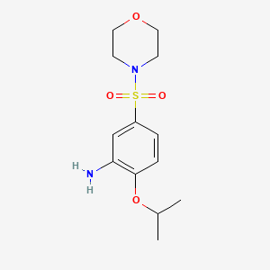 molecular formula C13H20N2O4S B3386333 5-(Morpholine-4-sulfonyl)-2-(propan-2-yloxy)aniline CAS No. 727704-71-4