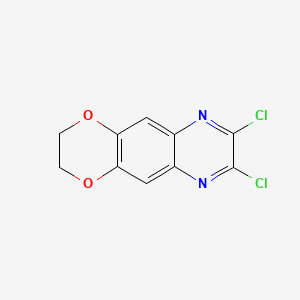 molecular formula C10H6Cl2N2O2 B3386343 7,8-Dichloro-2,3-dihydro[1,4]dioxino[2,3-g]quinoxaline CAS No. 727704-79-2