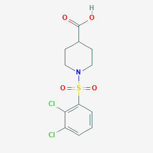 molecular formula C12H13Cl2NO4S B3386373 1-(2,3-Dichlorobenzenesulfonyl)piperidine-4-carboxylic acid CAS No. 727983-32-6