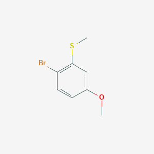 molecular formula C8H9BrOS B3386381 1-Bromo-4-methoxy-2-(methylsulfanyl)benzene CAS No. 72856-79-2
