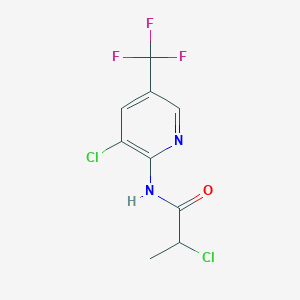 2-chloro-N-[3-chloro-5-(trifluoromethyl)pyridin-2-yl]propanamide