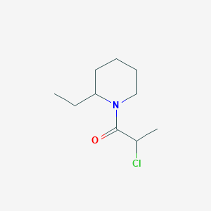 molecular formula C10H18ClNO B3386447 2-Chloro-1-(2-ethylpiperidin-1-yl)propan-1-one CAS No. 731011-94-2