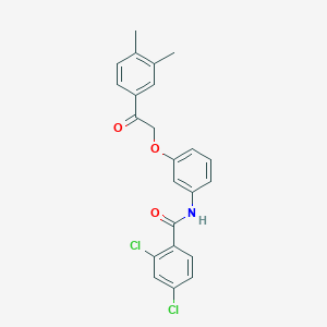 molecular formula C23H19Cl2NO3 B338650 2,4-dichloro-N-{3-[2-(3,4-dimethylphenyl)-2-oxoethoxy]phenyl}benzamide 