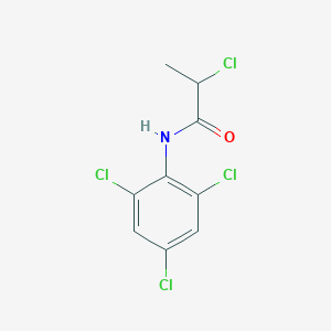 molecular formula C9H7Cl4NO B3386547 2-chloro-N-(2,4,6-trichlorophenyl)propanamide CAS No. 735321-28-5