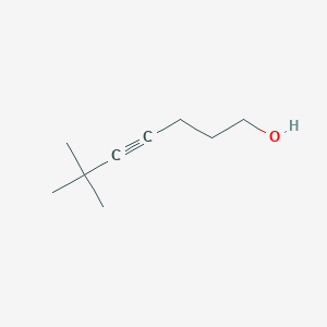 molecular formula C9H16O B3386557 6,6-二甲基-4-庚炔-1-醇 CAS No. 73541-07-8