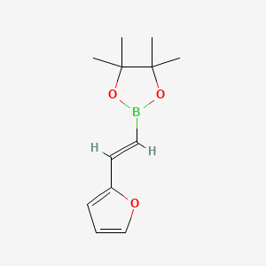 molecular formula C12H17BO3 B3386589 (E)-2-(2-(furan-2-yl)vinyl)-4,4,5,5-tetramethyl-1,3,2-dioxaborolane CAS No. 736987-79-4