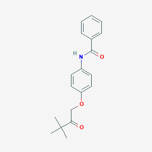 molecular formula C19H21NO3 B338659 N-[4-(3,3-dimethyl-2-oxobutoxy)phenyl]benzamide 