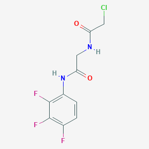 2-chloro-N-{[(2,3,4-trifluorophenyl)carbamoyl]methyl}acetamide