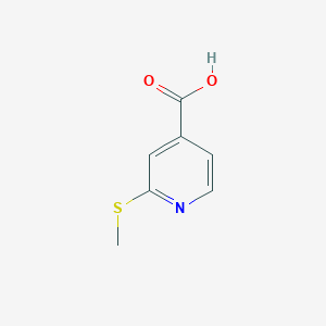 molecular formula C7H7NO2S B3386660 2-(Methylsulfanyl)pyridine-4-carboxylic acid CAS No. 74470-24-9
