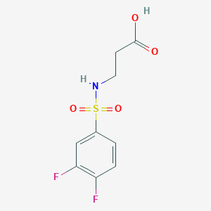 molecular formula C9H9F2NO4S B3386677 3-(3,4-Difluorobenzenesulfonamido)propanoic acid CAS No. 746655-91-4