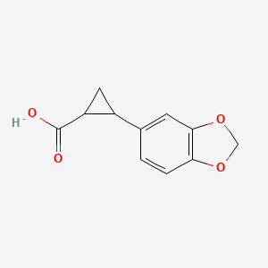 molecular formula C11H10O4 B3386681 2-(1,3-Benzodioxol-5-yl)cyclopropane-1-carboxylic acid CAS No. 7477-52-3