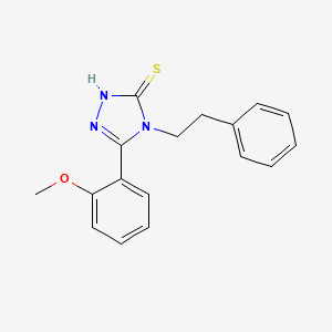 molecular formula C17H17N3OS B3386683 5-(2-methoxyphenyl)-4-(2-phenylethyl)-4H-1,2,4-triazole-3-thiol CAS No. 748776-48-9