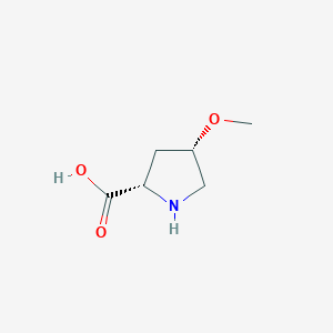 molecular formula C6H11NO3 B3386755 (2S,4S)-4-methoxypyrrolidine-2-carboxylic acid CAS No. 75176-22-6