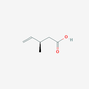 molecular formula C6H10O2 B3386763 (3R)-3-Methylpent-4-enoic acid CAS No. 75371-78-7