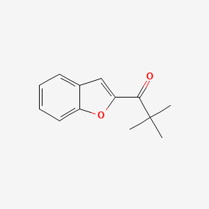 molecular formula C13H14O2 B3386764 1-(1-Benzofuran-2-yl)-2,2-dimethylpropan-1-one CAS No. 75566-46-0