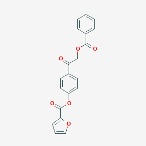 molecular formula C20H14O6 B338679 4-[2-(Benzoyloxy)acetyl]phenyl 2-furoate 